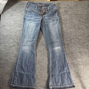 Silver Jeans Womens 29 Blue Medium Wash Flare Denim Mid Rise 29x32 Canada